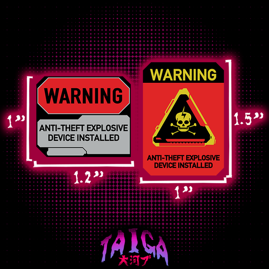 Cyberpunk Anti-Theft Side Window Sticker Pack